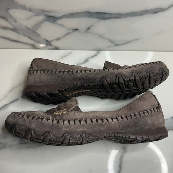 Skechers | Women's Brown Suede Memory Foam Comfort Slip-On Loafers Sz 7 - Picture 6 of 7